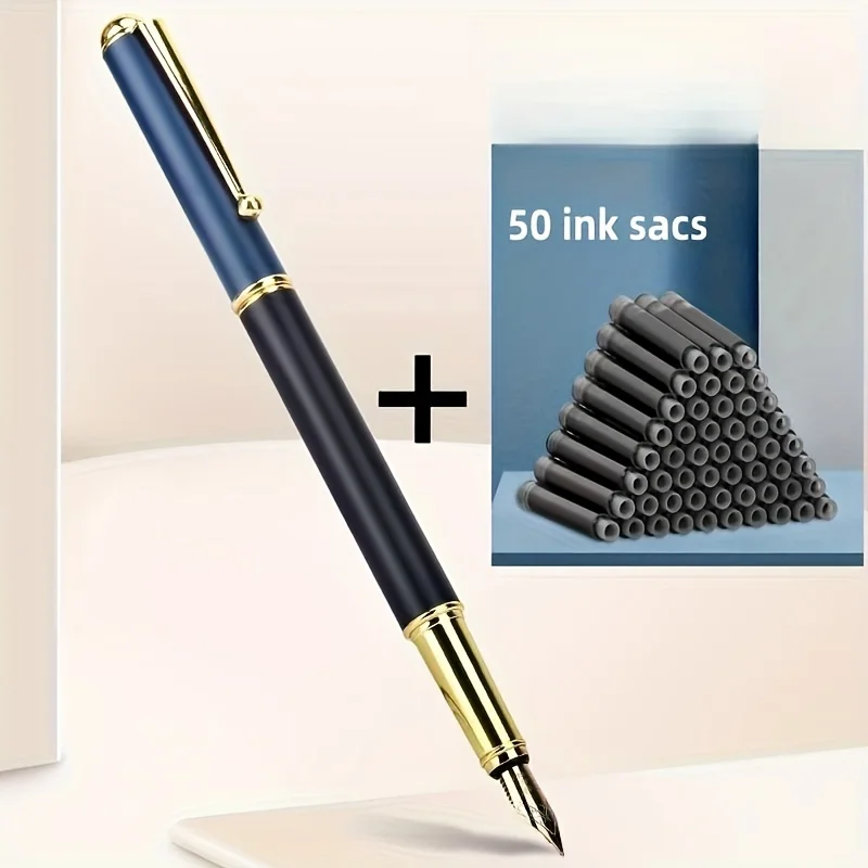 Beautiful Giorgio Morandi fountain pen with 50 ink pouches sharp 0.5 mm calligraphy adult office high-end gift set