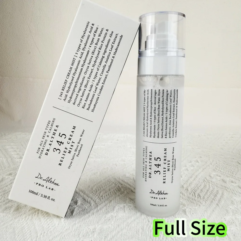 Dr.Althea 345 Relief Cream Mist Hyaluronic Acid Skin Barrier Repair Sensitive Skin Soothing Facial Calming Ultra Fine Mist Spray