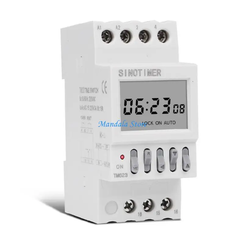 U2JC Switch Programmable Timer Switch DIN Timer Controller for Home