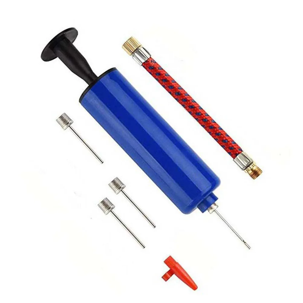 2 Zestawy Pompki Ręcznej do Piłek Koszykowych, Przenośna Pompka Dwustronnego Działania do Piłek Sportowych, Piłek Nożnych, Siatkówki, Pompka do Piłek Siatkowych