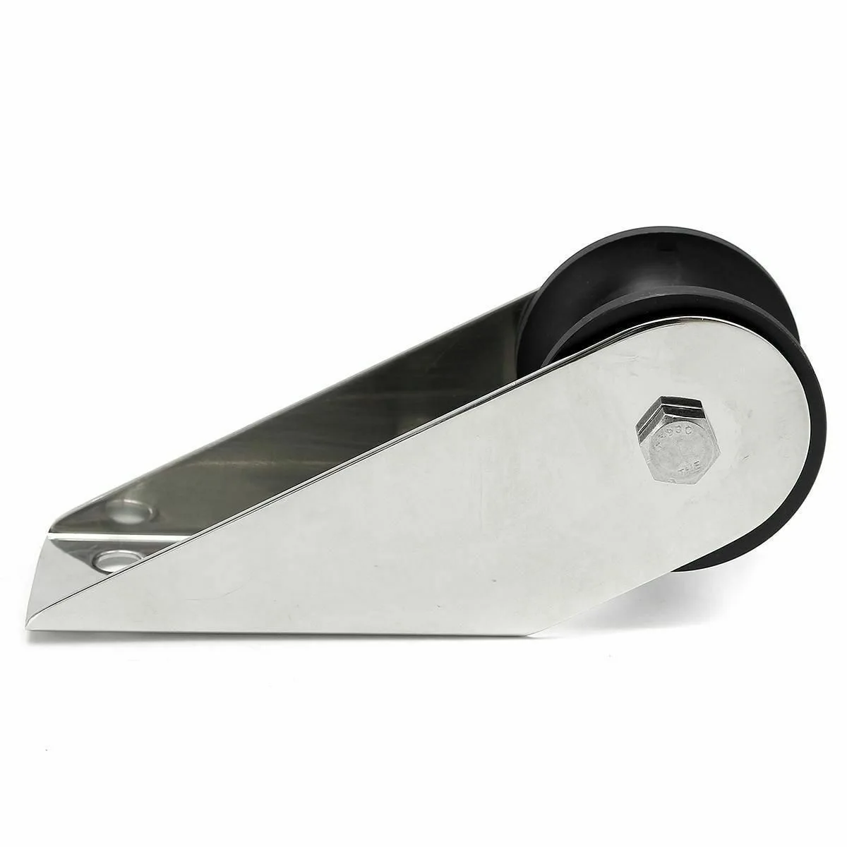 160mm Stainless Steel Black Roller Anchor Bracket, 2-Gear Spiral Anchor Roller, Marine Yacht Hardware