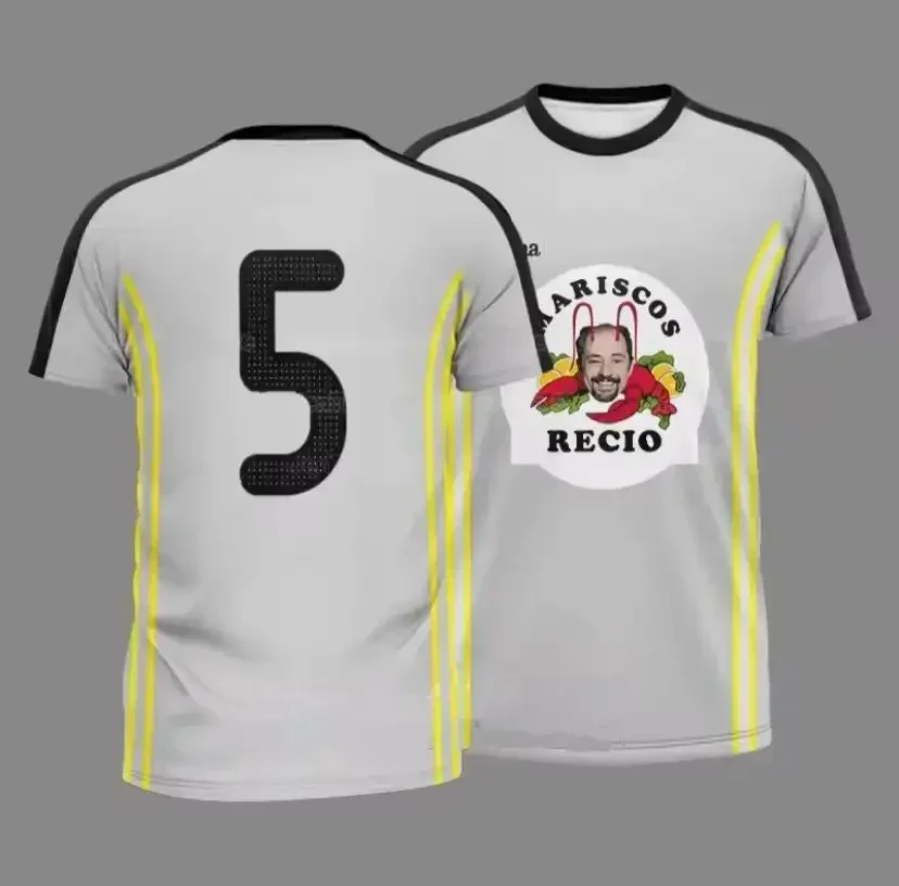 الرجال تي شيرت رياضي المأكولات البحرية الروبيان طباعة قصيرة الأكمام الأطفال عادية فضفاض تي شيرت هدية الكريسماس ملابس علوية للحفلات ريسيو مطبوعة تيز