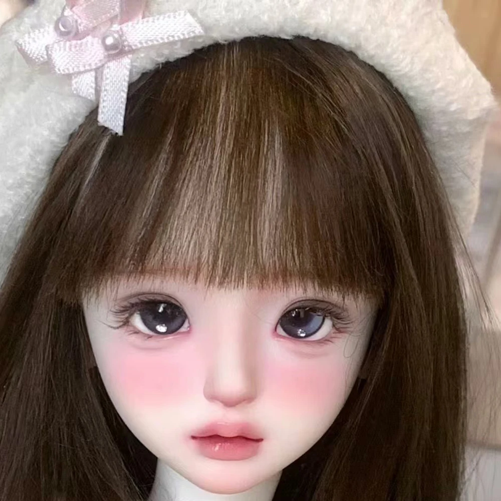 

1/4 BJD Doll Head No Makeup Resin DIY Girl Doll Head Without Makeup Doll Accessories BJD Toys