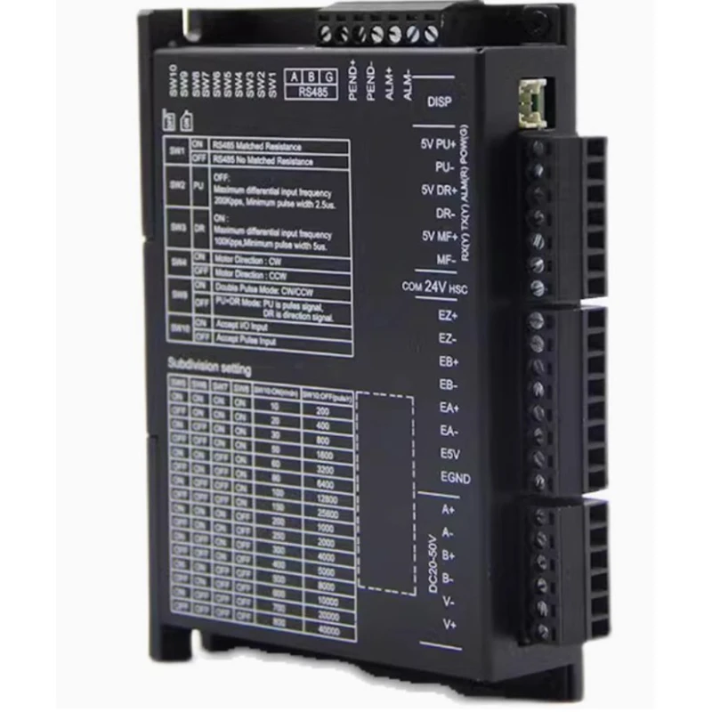 

HBS86-DV HBS57-DV 86 2-фазный шаговый драйвер с замкнутым контуром и возможностью импульсов протокола связи 485