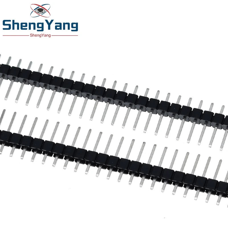TZT 10pcs 40 Pin 1x40 Single Row Male 2.54 Breakable Pin Header Connector Strip for Arduino Black image 5