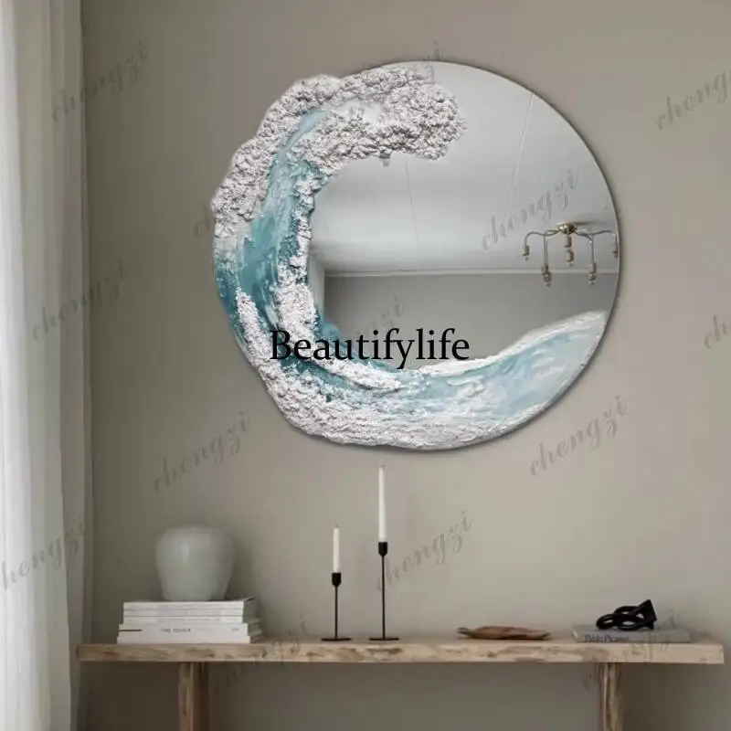 A68Lights Vanity Mirror Decor Round Universal Antique Custom Wall Art Mirror Decor Infinity Standing Espejos Vintage Home Decor