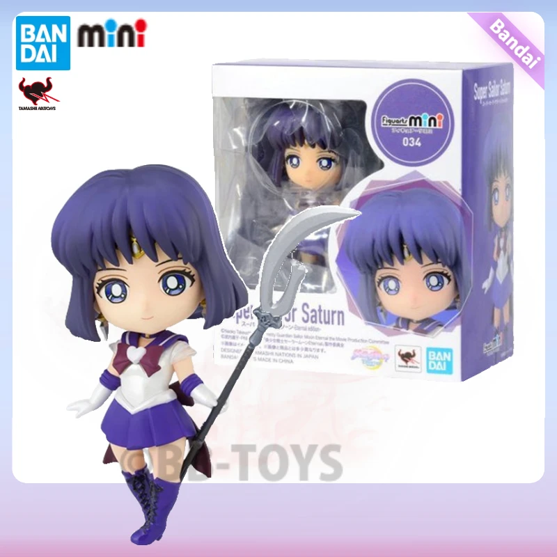 

В наличии BB оригинальная Bandai Sailor Moon аниме Figuarts Mini Super Sailor Saturn фигурка модель игрушки модель подарки на день рождения