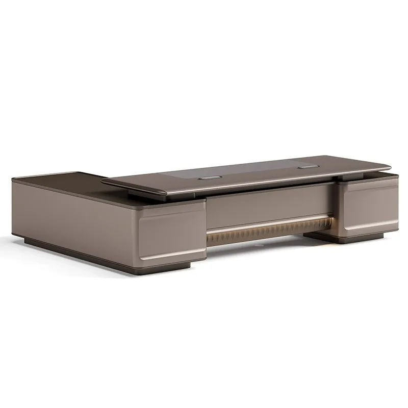 Light luxury fashion modern president table boss table high-end chairperson desk manager table and chairs