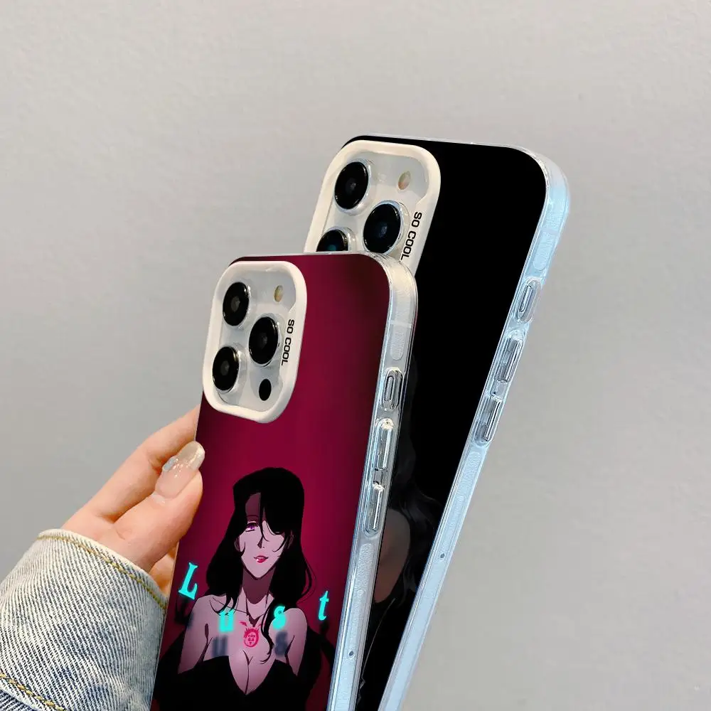 

Чехол для телефона Fullmetal Alchemist Lust для iPhone 17, 16, 15, 14, 13, 12, 11 X XR XS 8 7 Air Pro Max Plus, белый полупрозрачный чехол