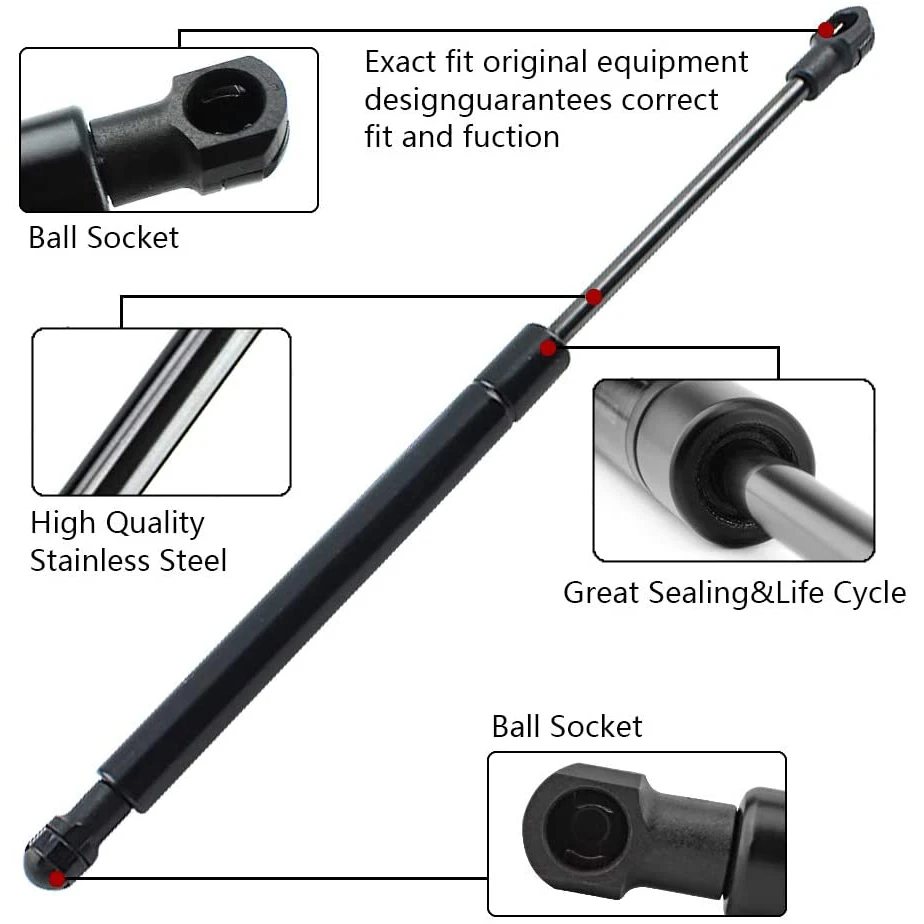 AU16-2Pcs سيارة الخلفي الجذع رفع يدعم الدعامات الغازية الصدمات لتويوتا أتمنى MPV أفينسيس العقارية 2003-2016 351097 68950-05081 #4