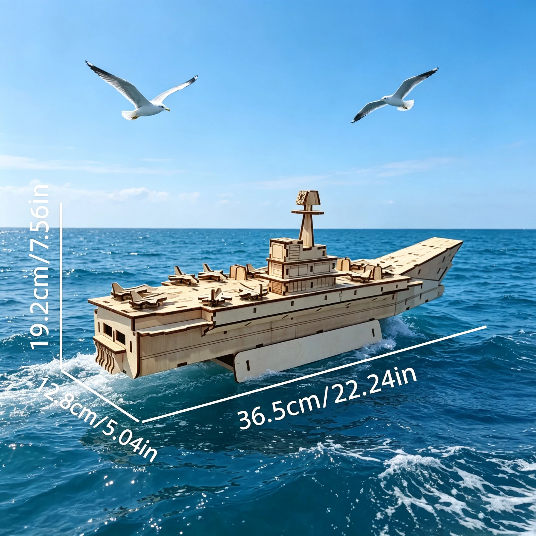 Large-Scale 3D Aircraft Carrier Puzzle Model, DIY Assembly Kit, China's Liaoning, Collectible Decorative Artwork for Enthusiasts