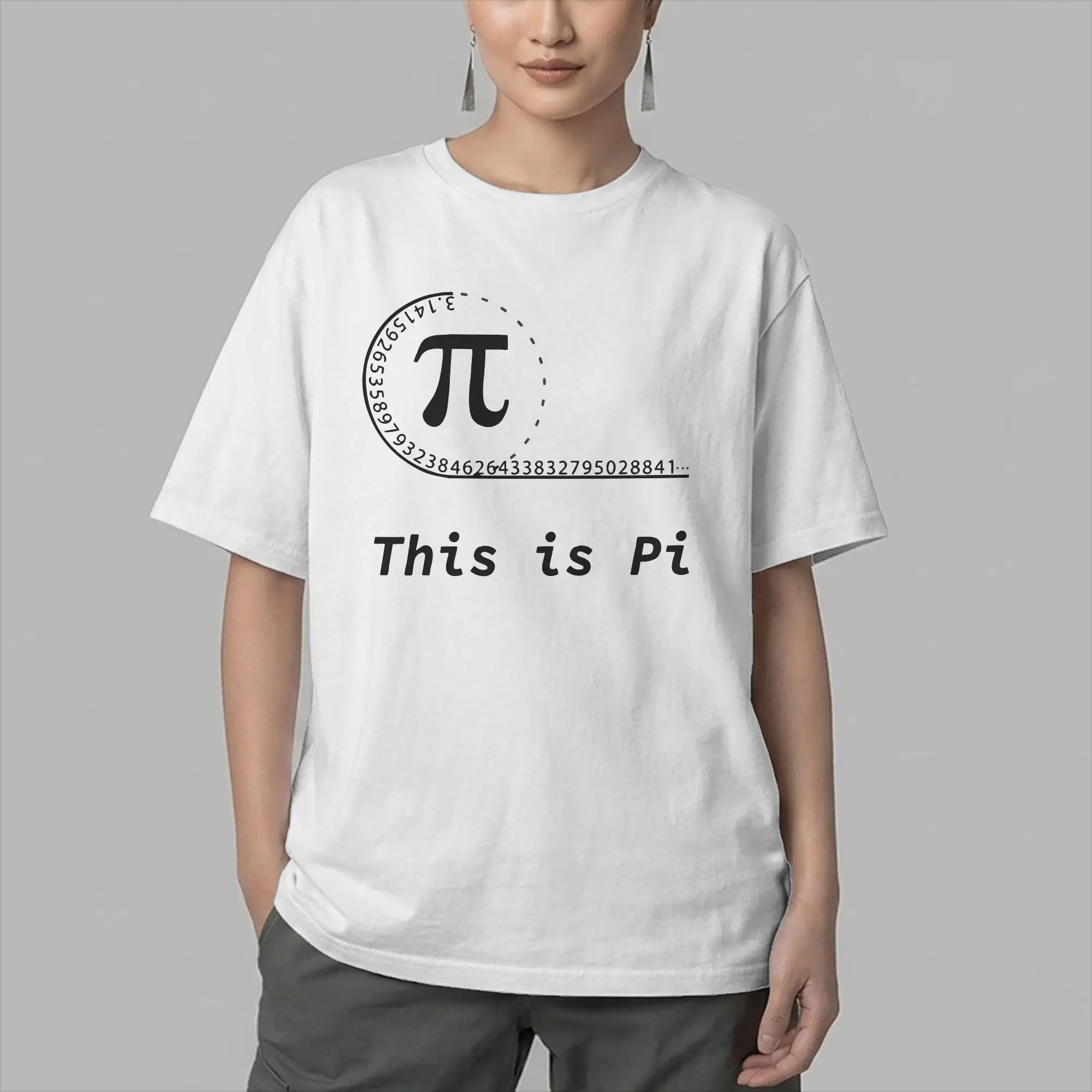 Pi Number T Shirt Men's  100% Cotton T-Shirts Round Collar Math Pie Mathematics School Student Geek Tees Short Sleeve Clothes