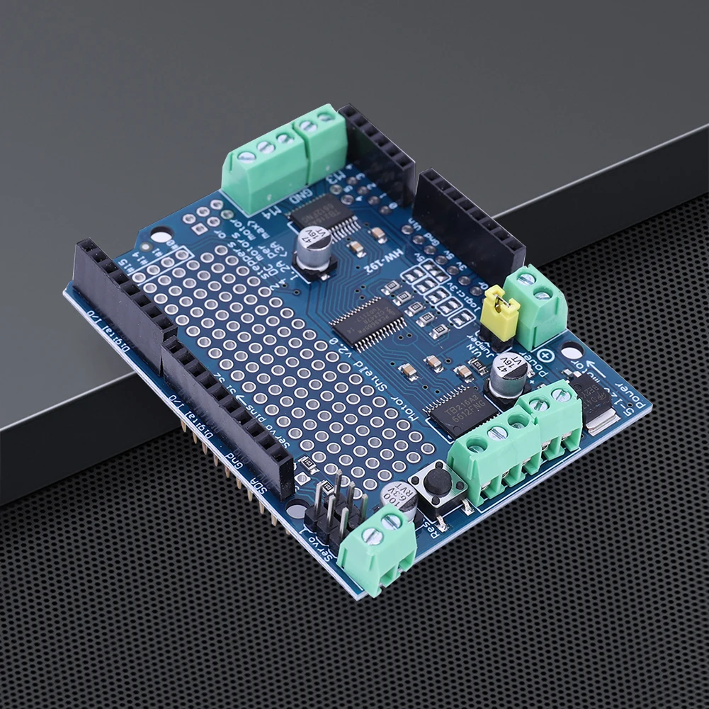 PWM Servo Driver Board Shield V2 DC Stepper Motor Module Board TB6612 IIC I2C for Arduino Robot Mega R3