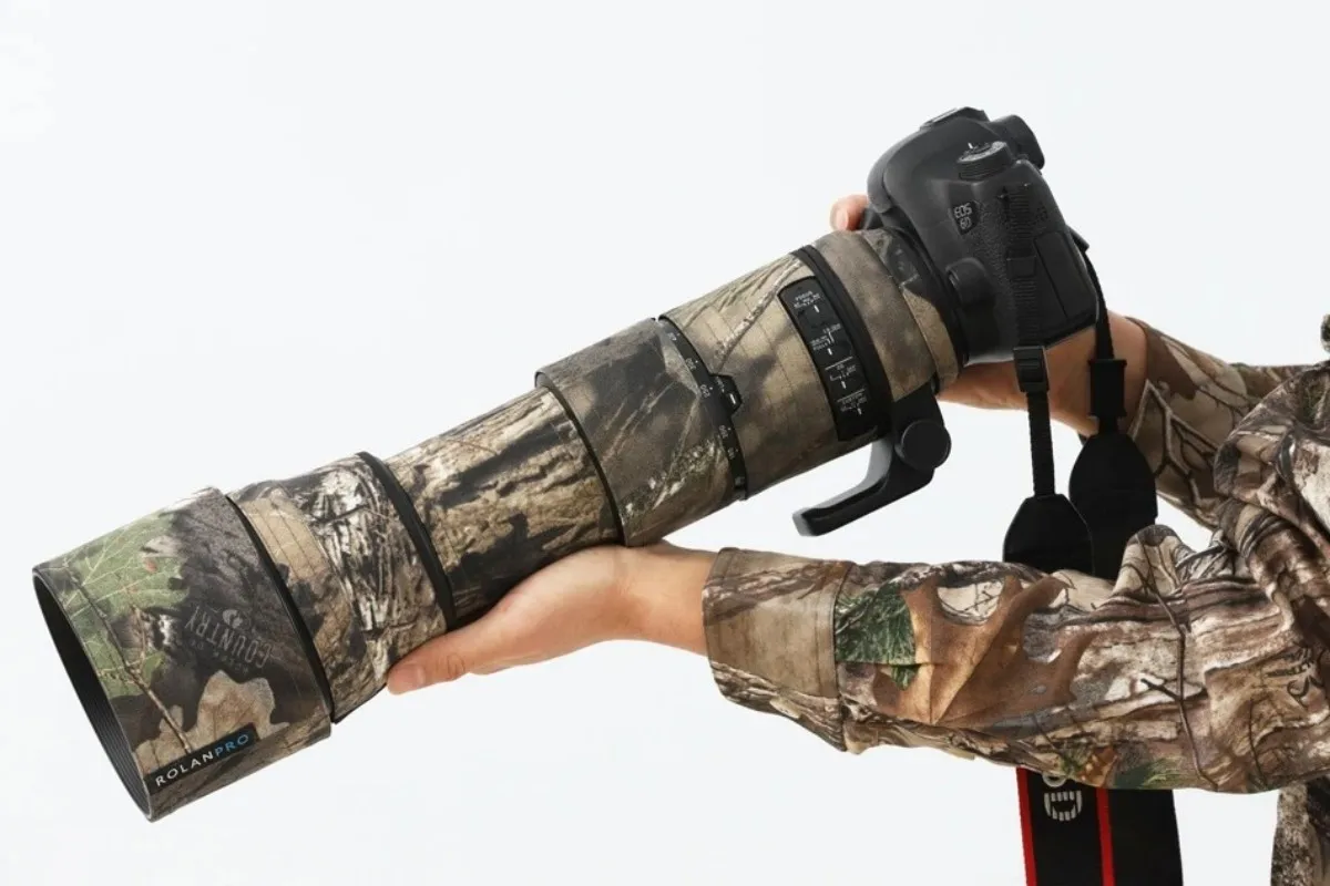 ROLANPRO Camera Lens Coat For SIGMA 150-600mm F5-6.3 DG OS HSM Contemporary Protective Sleeve Camouflage Case Rain Cover