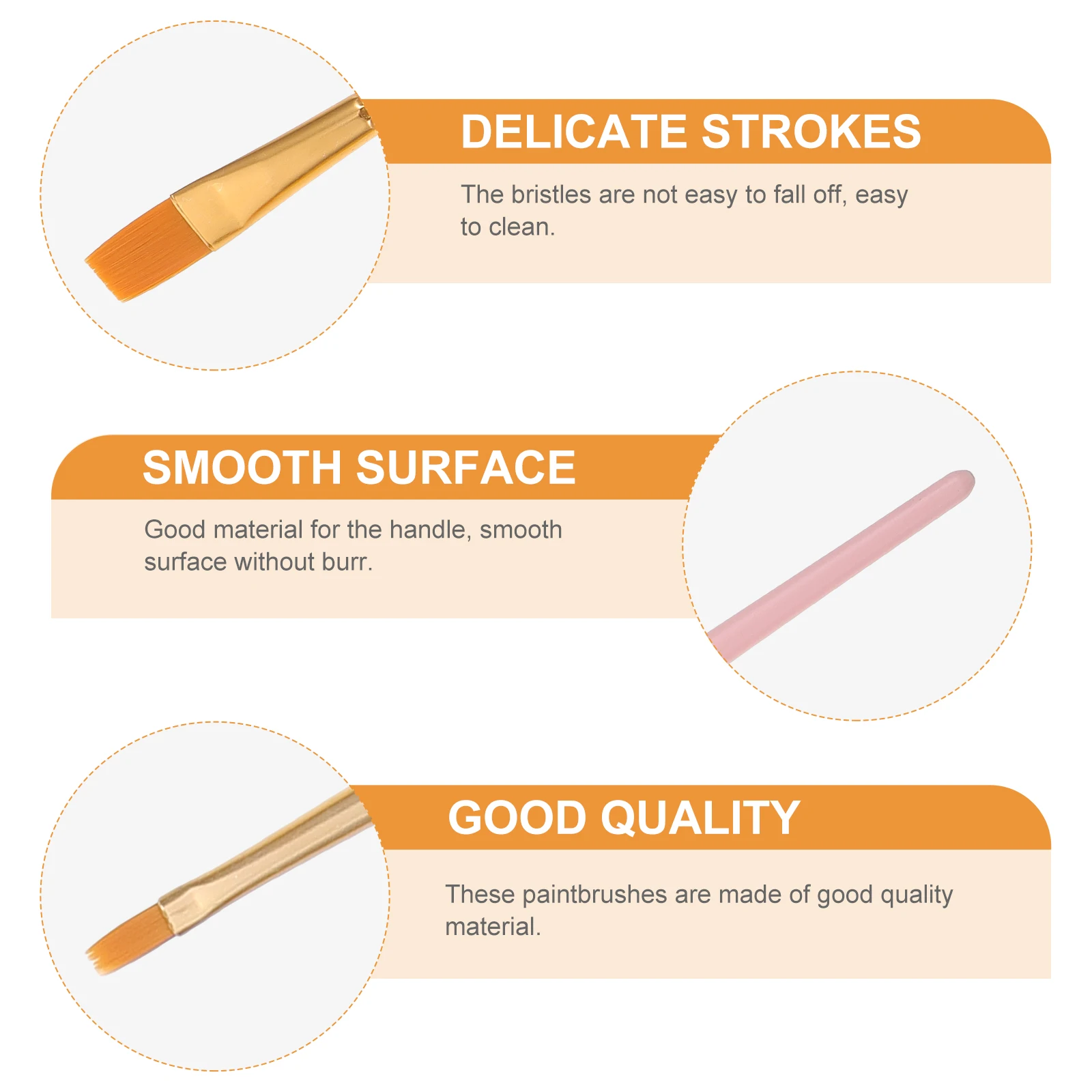 

1 Set Paintbrushes Tools For Diy Crafts Kids Nylon Bristle Easy Clean Durable Watercolor Painting Pens Graffiti Painting