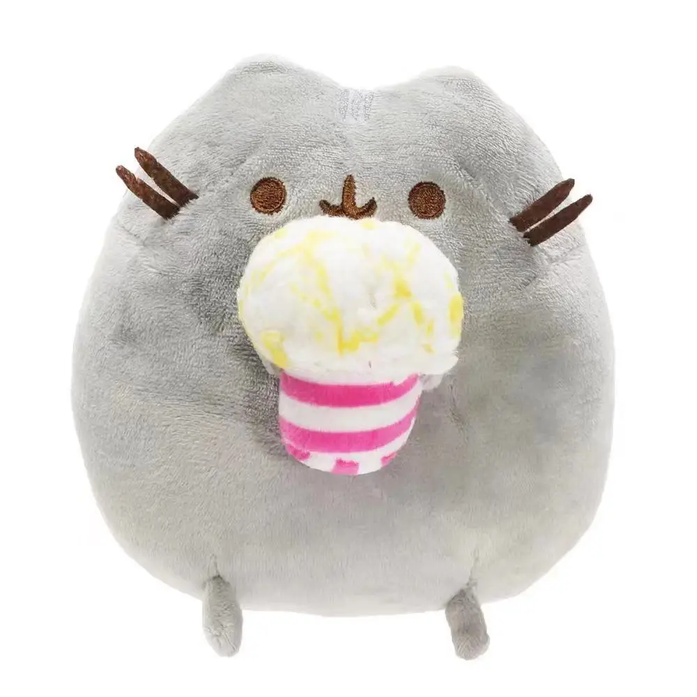New plush Pusheen Kawaii Plush Toy Donut Unicorn Room Decoration Anime Potato Chip Ice Cream Pizza Cake Cat Stuffed Animal Dolls