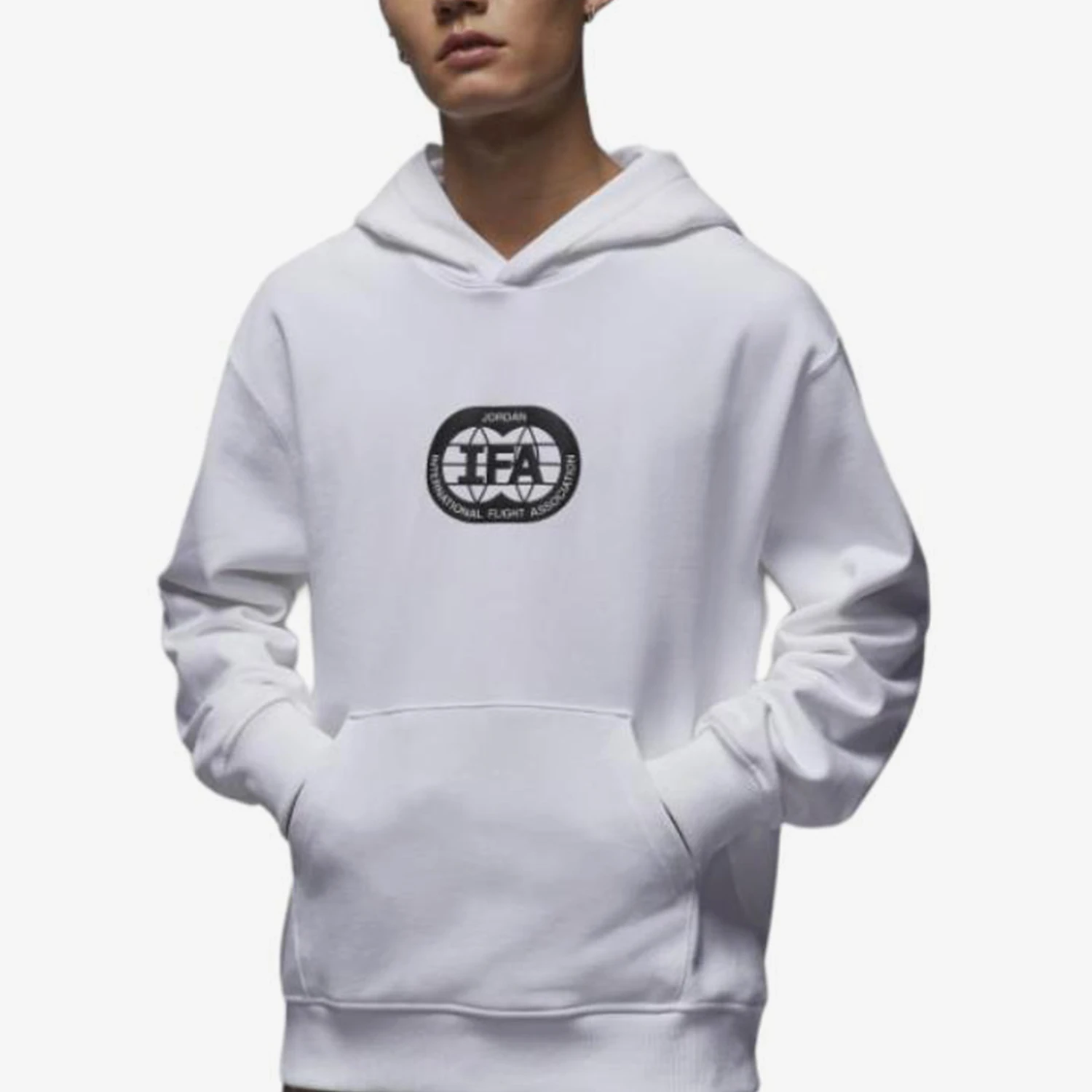 Nike genuine JORDAN men's hooded sweatshirt with durable head cover HV4557-100