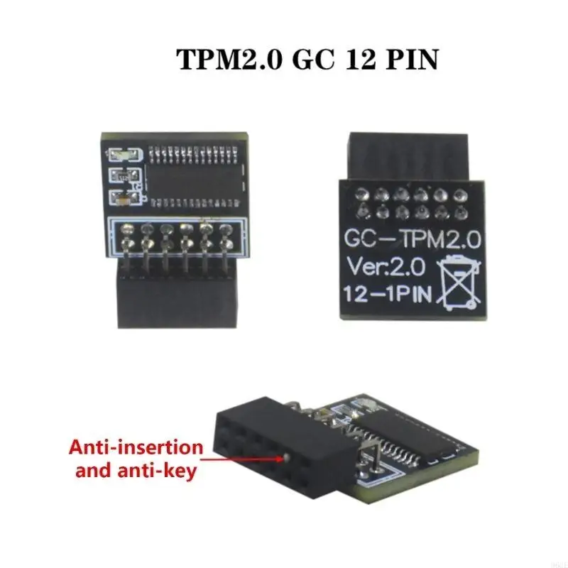 

96GE Secure TPM 2.0 Remote Card Encryption Module for LPC 12Pin Interfaces for Ensures Data Privacy