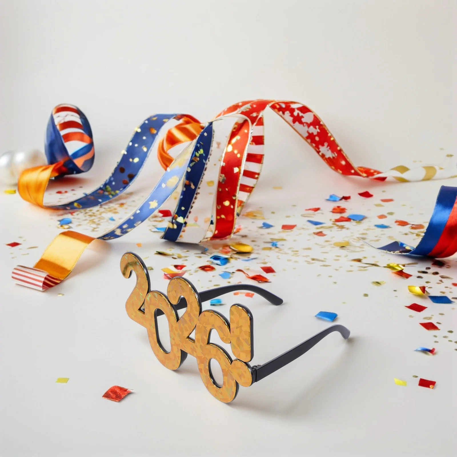 

4pcs 2026 Glasses Novelty Number Eyewear Lightweight Party Favors New Year Eve Celebration Photo Props Chinese New Year