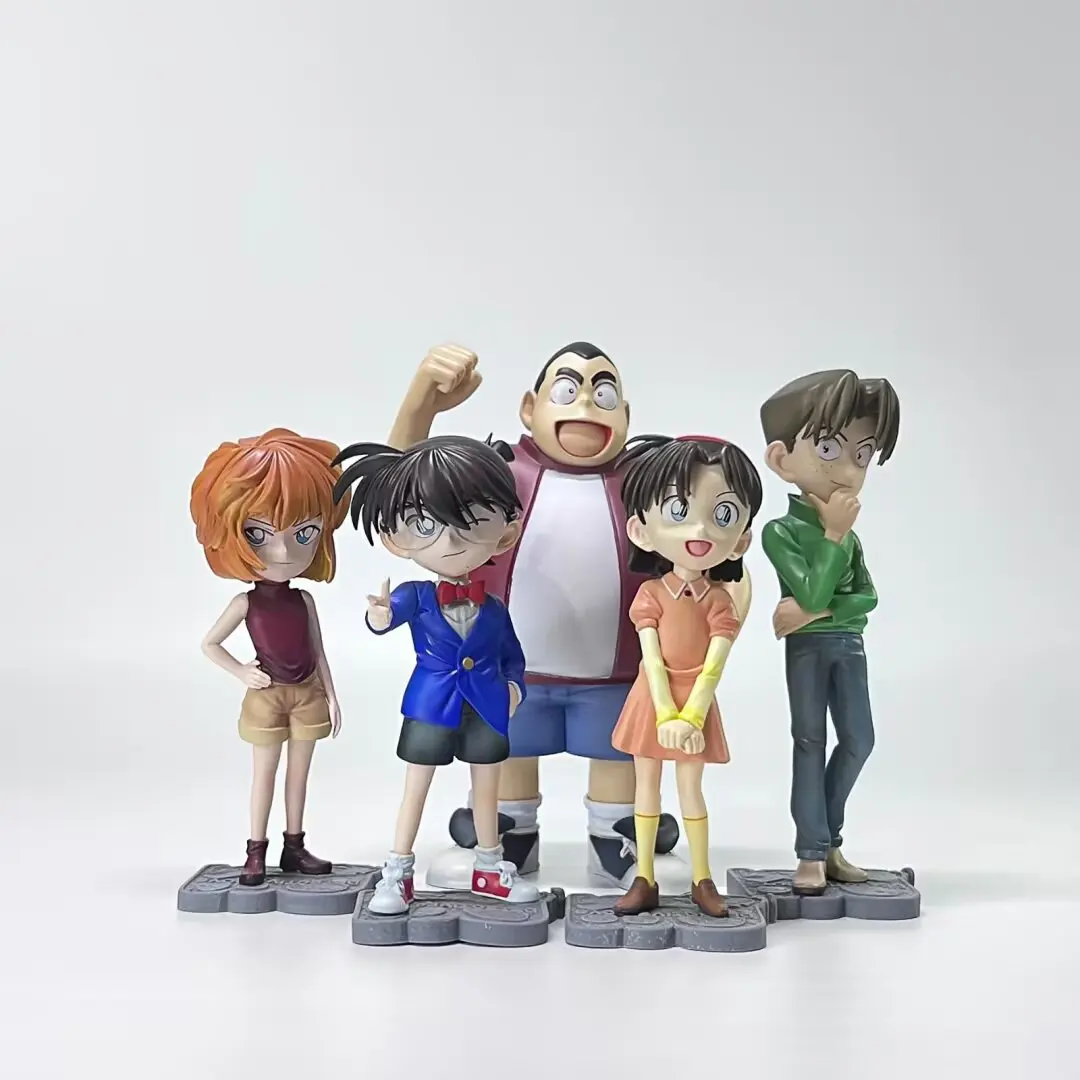 

Detective Conan Anime Figure - Edogawa Conan Haibara Ai Q-Version Shonen Detective Collectible Model Toy