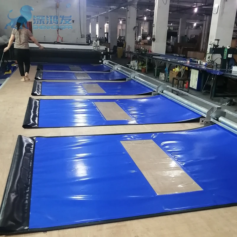 Fast PVC Industrial Doors High Speed Zipper Door Rolling Shutter Automatic Reset Self Repair Recover