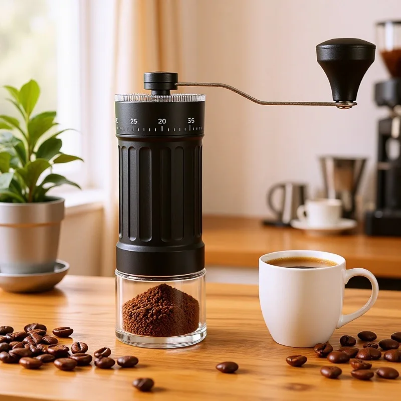 Manual coffee machine coffee grinder coffee gift hand-operated coffee bean grinder adjustable coffee grinder