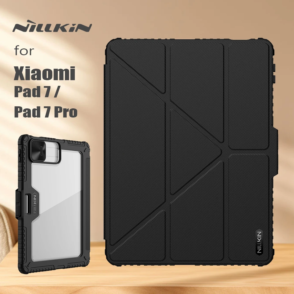 For Xiaomi Mi Pad 7 Pro Nillkin Case Armor Bumper Leather Auto Wake Flip Slide Camera Protector Back Cover for Xiaomi Pad 7