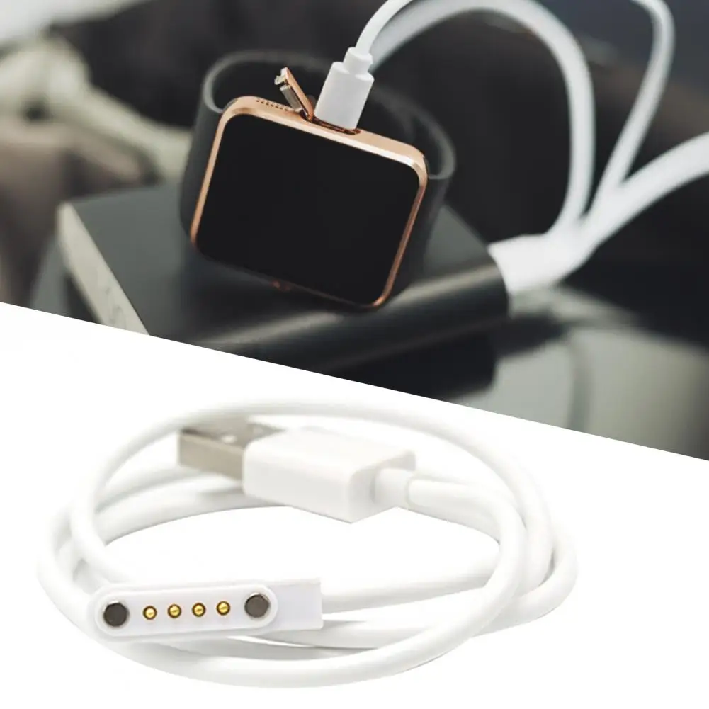 80cm Rubber Bendable Watch for 4Pin Smart Watch Smart Watch Charging Cable Fast Charging for for 4Pin Smart Watch