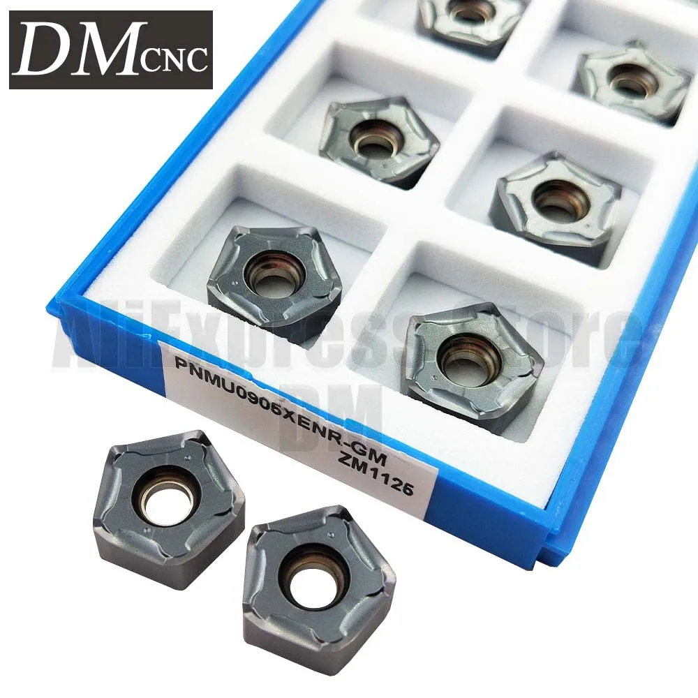 10pcs PNMU0905 PNMU0905XENR-GM PNMU0905XENR GM PNMU 0905 XENR double-sided High-efficiency fast feed carbide insert