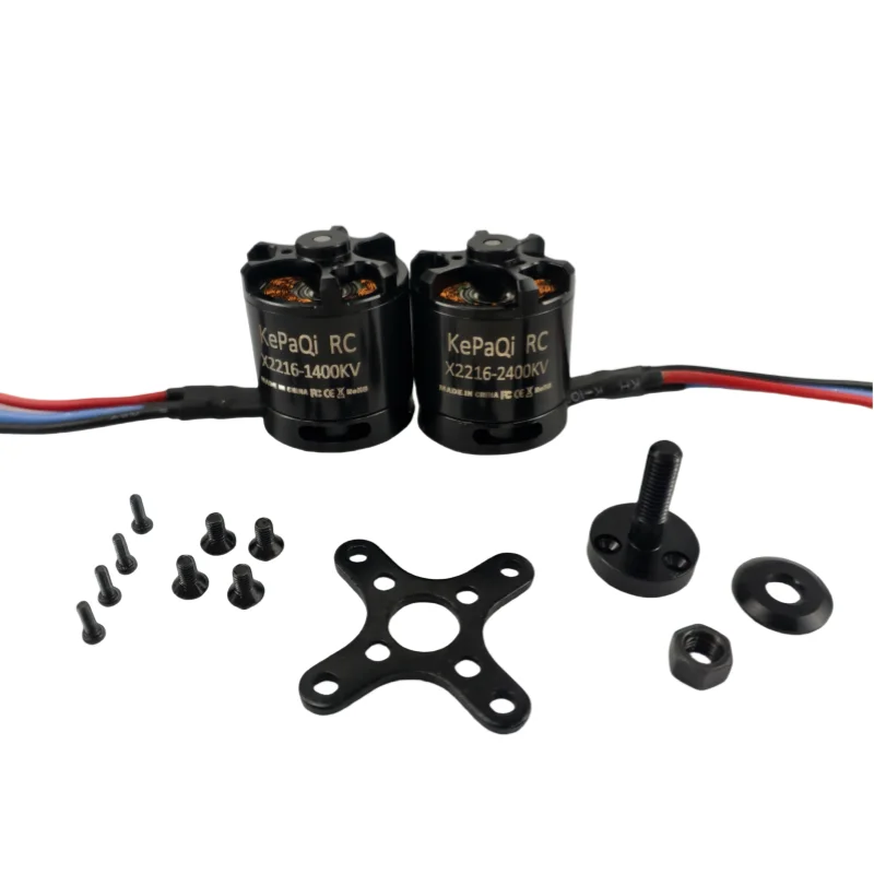 KePaQi X2216 Motore brushless di alta qualità per aeroplani modello RC 1400KV 2400KV Applicazioni di aeroplani 3D