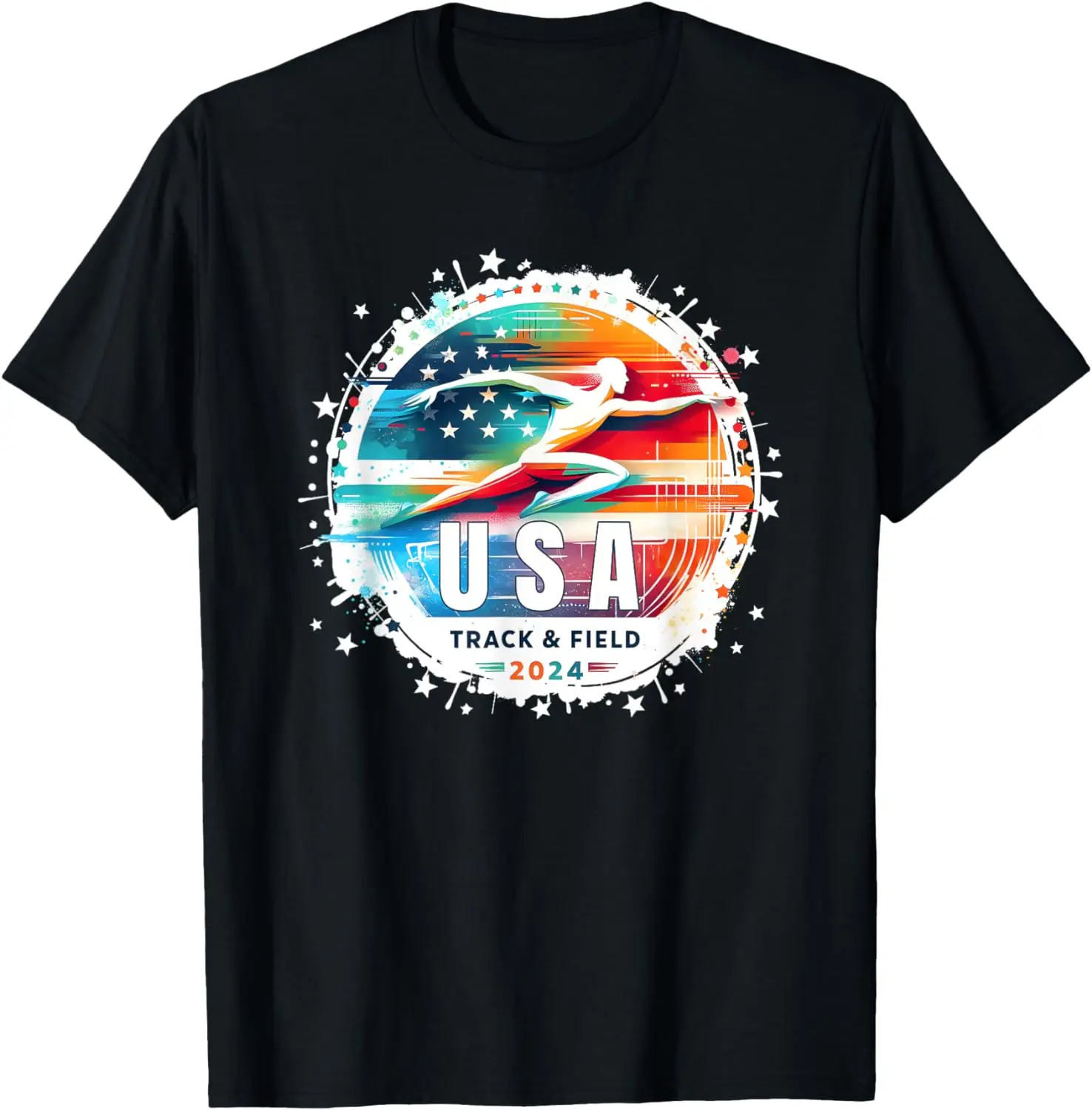 

USA 2024 Go United States America 2024 USA Track and Field T-Shirt