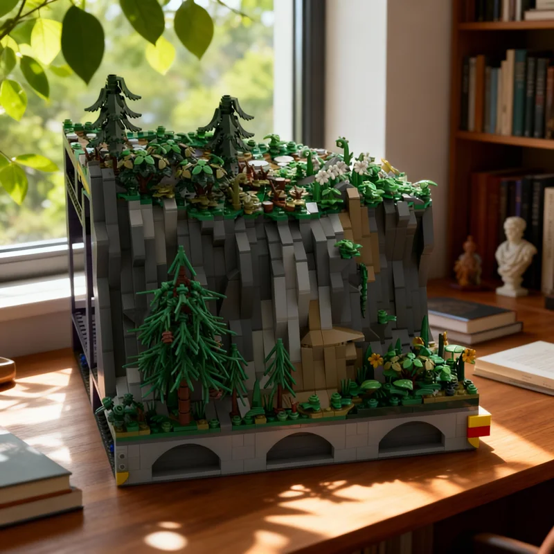 

1536PCS MOC Medieval Castle A3 Hohengeroldseck Landscape Part 1 Model Building Blocks Collectible DIY Creative Bricks Gift Home