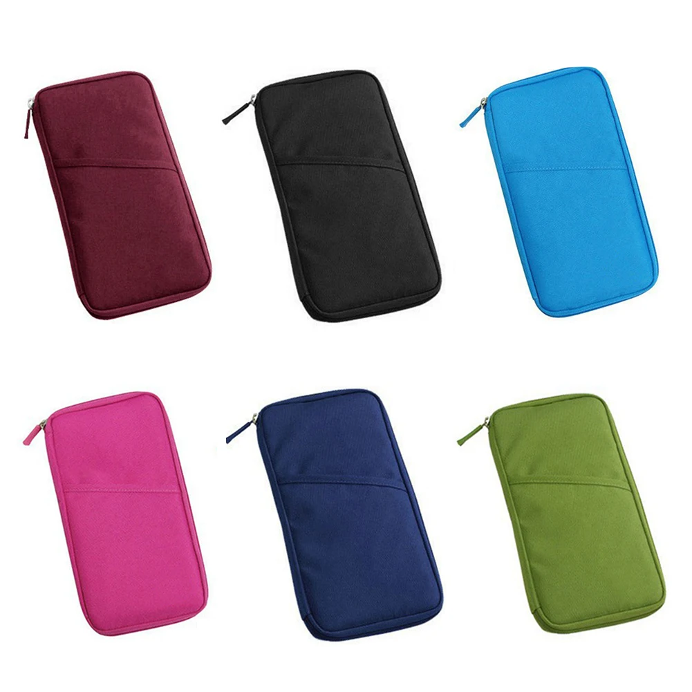 

2023 New Women Card Bag Waterproof Passport Holder Multiple Colors Traveling Multifunctional Credit Card Document Storage Bag