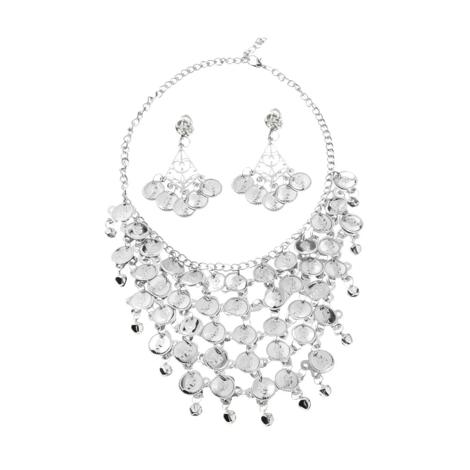 A Two-piece Wedding Jewelry Necklace And Earring Set for Anniversaries