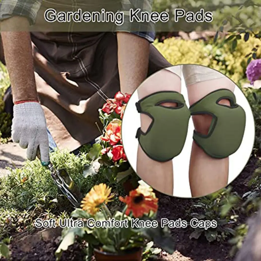 1 Piece (Not Two, It's One Single Piece) Available in Two Colors, Knee Pads for Enhanced Comfort, Essential for Outdoor Weeding/Gardening/Chore Work with Elastic Band Support