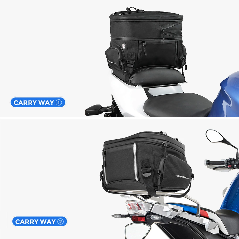 KEMIMOTO-bolsas traseras para portaequipajes, bolsa de accesorios para motocicletas BMW R1250GS, R1200GS, F850GS, F750GS, R 1200GS, LC ADV Adventure