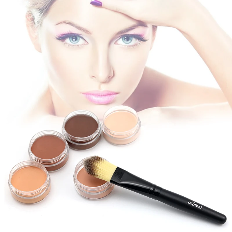 Hide Blemish Face Eye Lip Cream Concealer Makeup Foundation Professional Full Cover Contour Base Make Up Concealer Cream hot