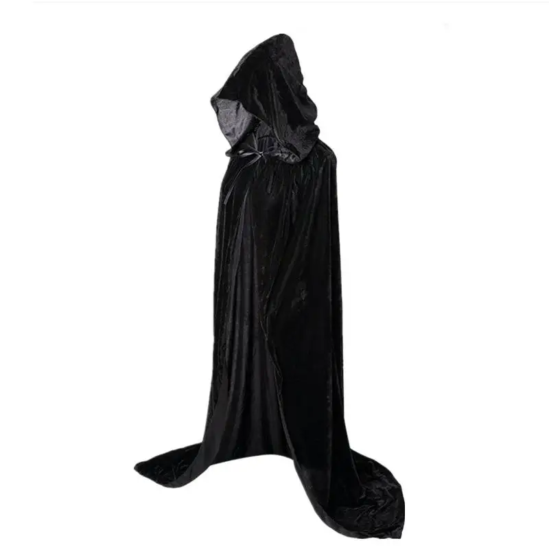 Fsia de loween para Adultos, Robe de Deus da Morte, Robe Longo de Mago, Vestuário Étnico F, Fsia Tradiciona...