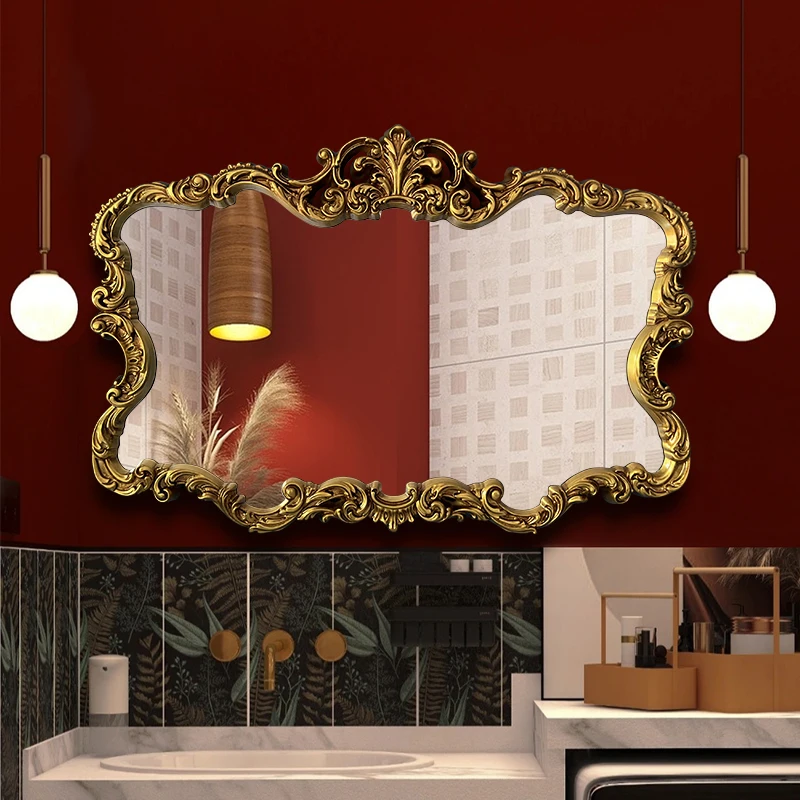 Living Room Luxury Bathroom Mirror Modern Nordic Wall Vanity Bathroom Mirror Small Irregular Espejo Cuerpo Entero Furnitures