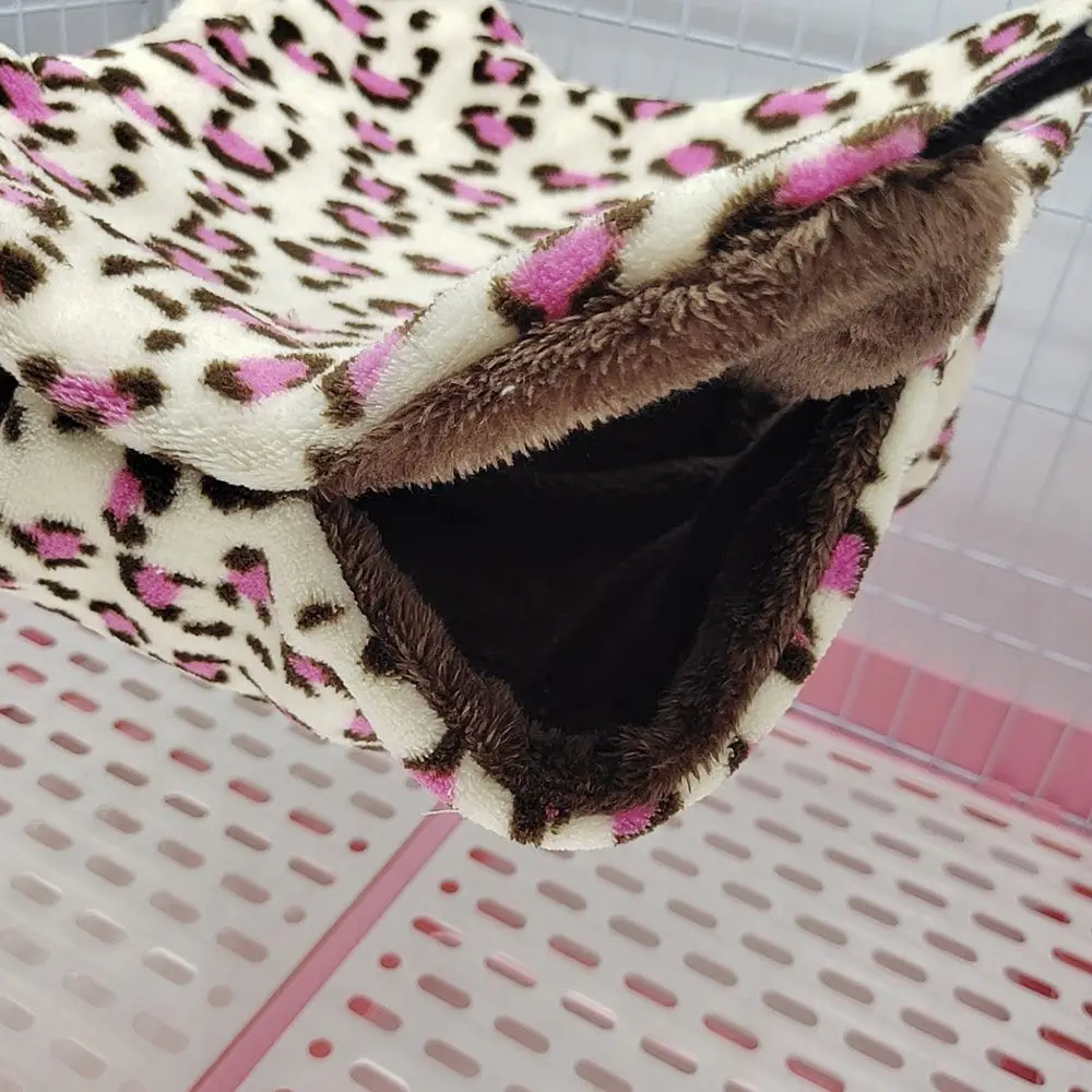 Weicher, doppellagiger, verdickter, komfortabler Winter-Schlafsack für kleine Tiere, Meerschweinchen-Nest, Hamster-Hängematte, weich – Detail 4