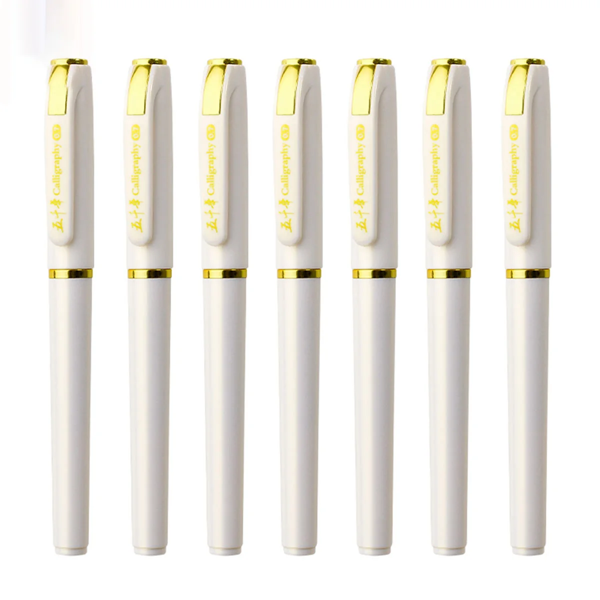 3/6pcs Not erasable Write smoothly white Gel Pen 1.0mm Metal pen clip For Student School Supplies Back-to-school season