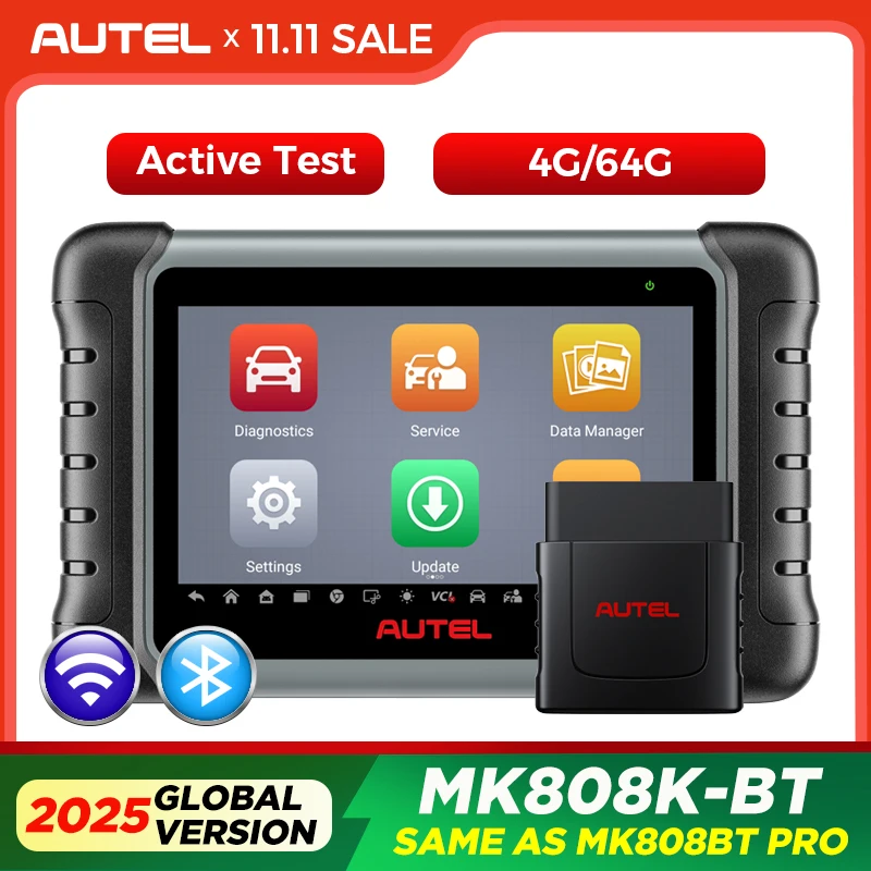 

Autel MaxiCOM MK808K-BT MK808K BT Bluetooth OBD2 Scanner Same as MK808BT Pro Full Bidirectional Diagnostic Tools Code Reader