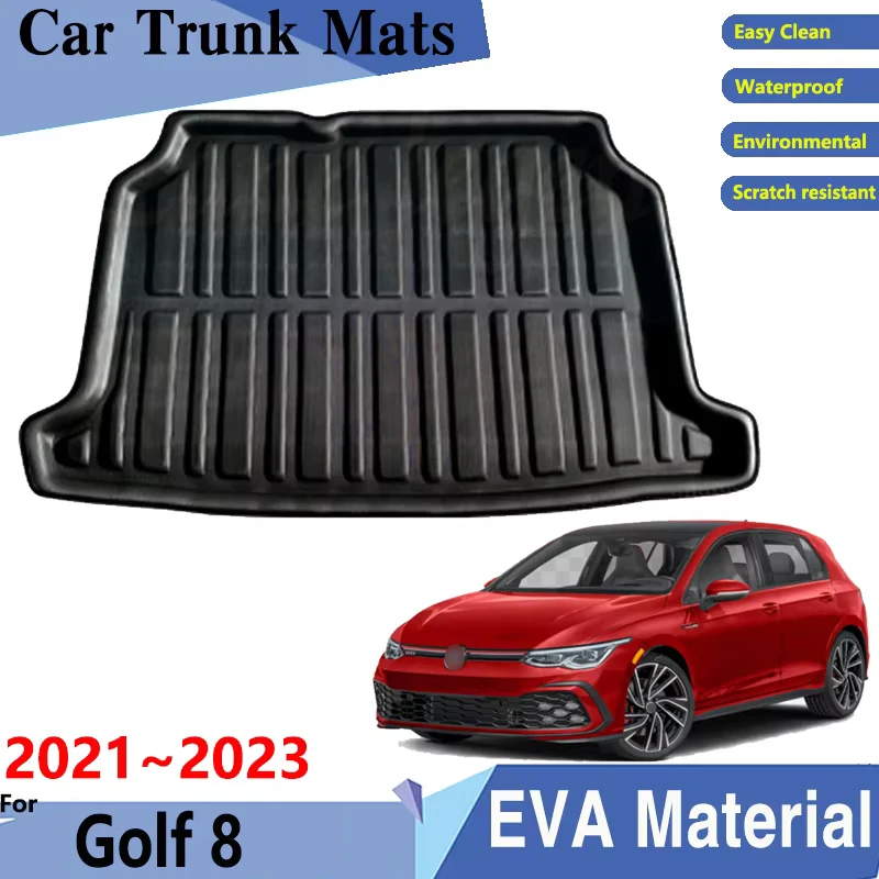 

Car Trunk Mats For Volkswagen VW Golf 8 Accessories Hatchback 2023 2022 2021 MK8 Auto Trunk Mat Trunk Rear Pads Car Accessories