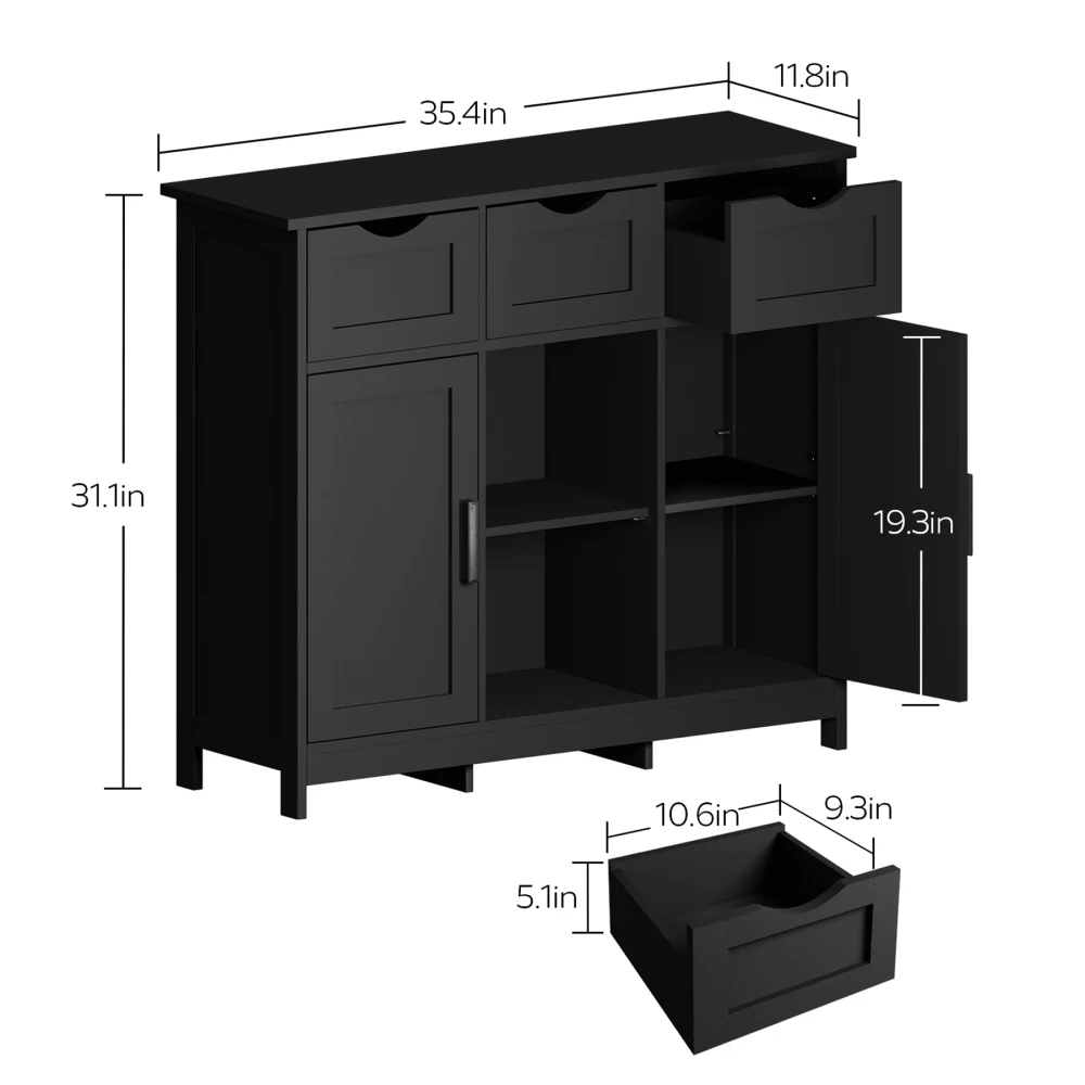 Gabinetes de almacenamiento, gabinetes de piso de madera, gabinetes de almacenamiento con cajones y estantes, sala de estar, gabinete de almacenamiento para dormitorio