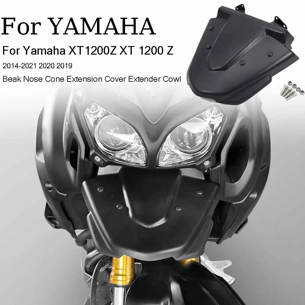 

For Yamaha XT1200Z XT 1200 Z Super Tenere Front Wheel Fender Beak Nose Cone Extension Cover Extender Cowl 2014-2021 2020 2019 ﻿