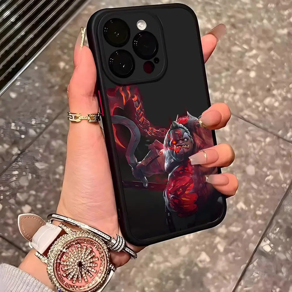 حافظة هاتف Game Dota 2 لهاتف آيفون 15 Pro Max 14 Pro 16Pro Max 13 11 12 Mini Xs X Xr 7 8 Plus Se غطاء خلفي غير لامع