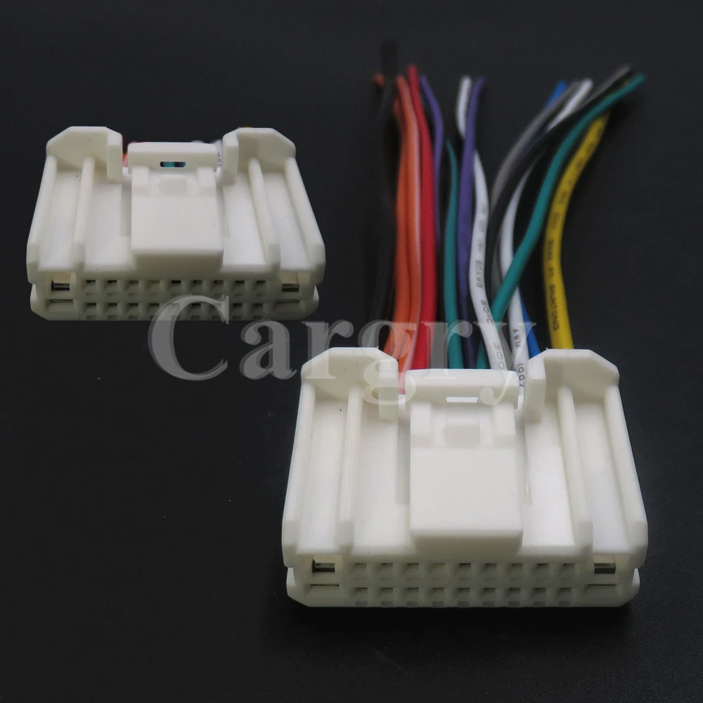 1 zestaw 20P samochodowy sprzęt Audio róg ISO złącze Auto Stereo Radio CD Adapter do wiązki przewodów wtyczka przewodu dla Nissan