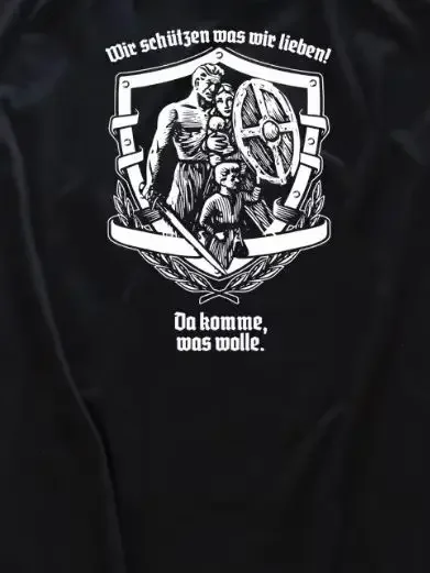 نحن نحمي ما نحبه. ألمانيا الولاء الشرف الأسرة تي شيرت 100% القطن س الرقبة الصيف قصيرة الأكمام عادية قميص رجالي