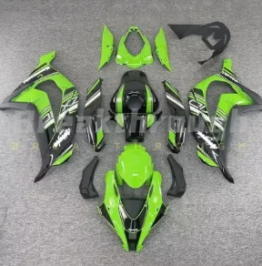 For Kawasaki ZX-10R ZX10R 2016-2017-2018-2019-2020 ZX 10R Green silver print Full Fairing Kit Injection Bodywork Cowling