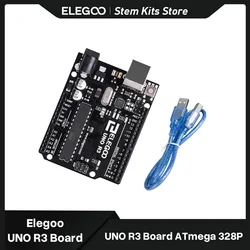 아두이노용 ELEGOO UNO R3 보드, ATmega328P, USB 케이블 포함, 아두이노 호환 가능